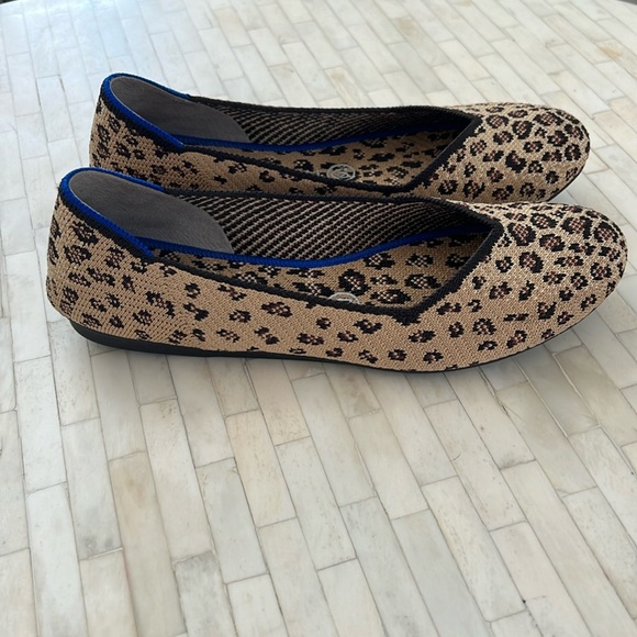 Rothy’s Round Toe Ballet Flats Cheetah Leopard Animal Print - 7.5 - Picture 4 of 7